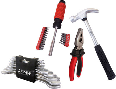 Asraw Hand Tool Kit(12 Tools), Multicolor