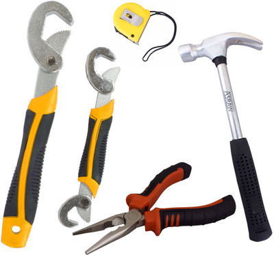 

Asraw Hand Tool Kit(5 Tools), Multicolor
