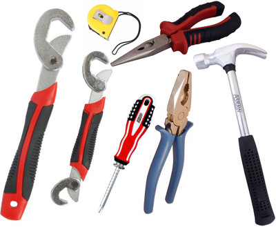 

Asraw Hand Tool Kit(7 Tools), Multicolor