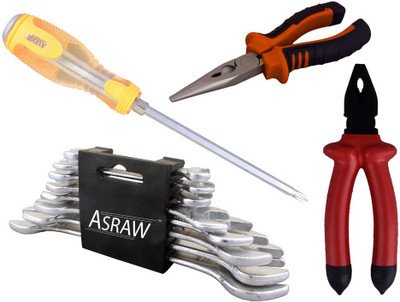 

Asraw Hand Tool Kit(12 Tools), Multicolor