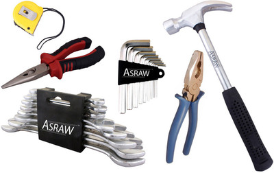 

Asraw Hand Tool Kit(14 Tools), Multicolor