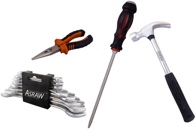 

Asraw Hand Tool Kit(12 Tools), Multicolor