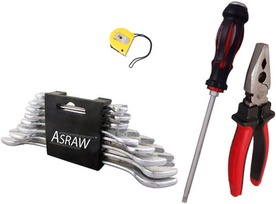 

Asraw Hand Tool Kit(12 Tools), Multicolor
