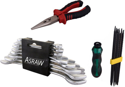

Asraw Hand Tool Kit(11 Tools), Multicolor