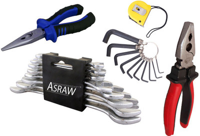 

Asraw Hand Tool Kit(13 Tools), Multicolor