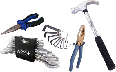 

Asraw Hand Tool Kit(13 Tools), Multicolor