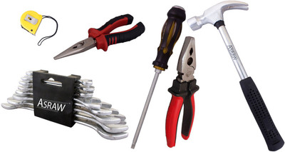 

Asraw Hand Tool Kit(14 Tools), Multicolor