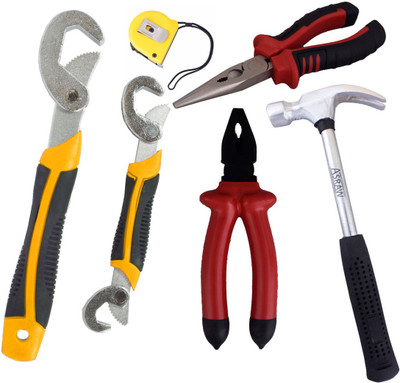 

Asraw Hand Tool Kit(6 Tools), Multicolor