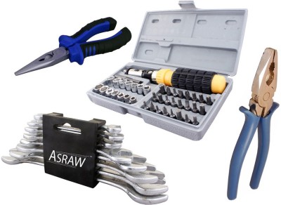 

Asraw Hand Tool Kit(12 Tools), Multicolor