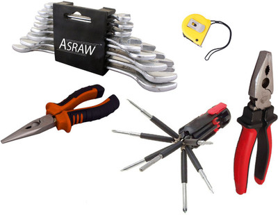 

Asraw Hand Tool Kit(13 Tools), Multicolor