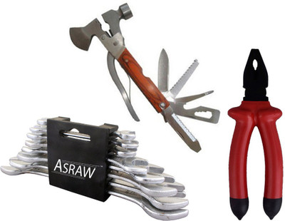 

Asraw Hand Tool Kit(11 Tools), Multicolor