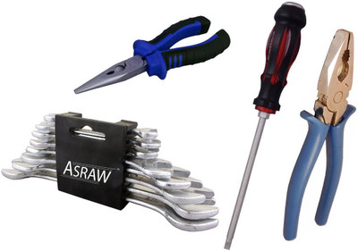 

Asraw Hand Tool Kit(12 Tools), Multicolor
