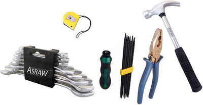 

Asraw Hand Tool Kit(13 Tools), Multicolor