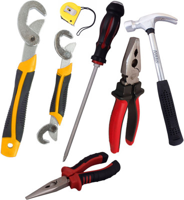 

Asraw Hand Tool Kit(7 Tools), Multicolor