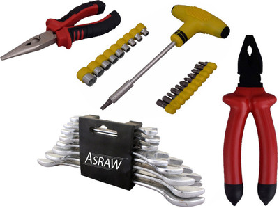 

Asraw Hand Tool Kit(12 Tools), Multicolor