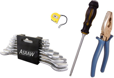 

Asraw Hand Tool Kit(12 Tools), Multicolor