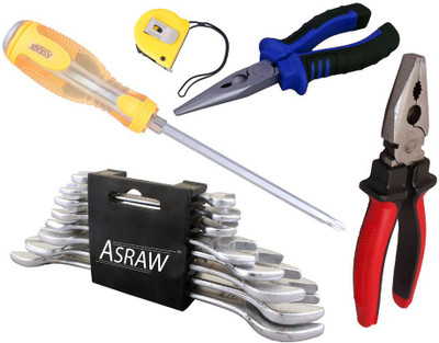 

Asraw Hand Tool Kit(13 Tools), Multicolor