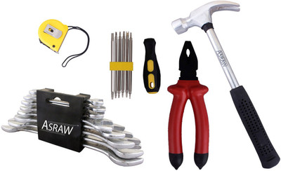 

Asraw Hand Tool Kit(13 Tools), Multicolor