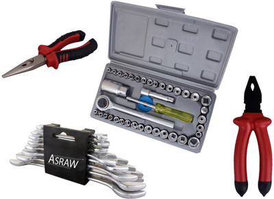 

Asraw Hand Tool Kit(12 Tools), Multicolor