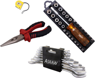 

Asraw Hand Tool Kit(12 Tools), Multicolor