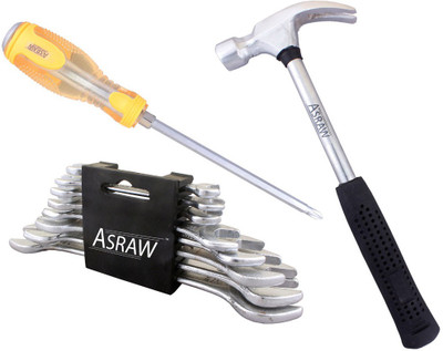 

Asraw Hand Tool Kit(11 Tools), Multicolor