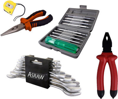

Asraw Hand Tool Kit(13 Tools), Multicolor