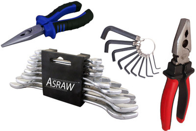 

Asraw Hand Tool Kit(12 Tools), Multicolor