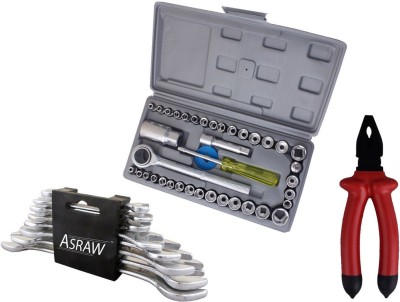 

Asraw Hand Tool Kit(11 Tools), Multicolor