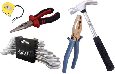 

Asraw Hand Tool Kit(13 Tools), Multicolor