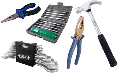 

Asraw Hand Tool Kit(13 Tools), Multicolor