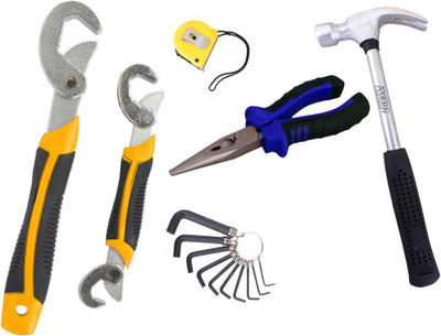 

Asraw Hand Tool Kit(6 Tools), Multicolor