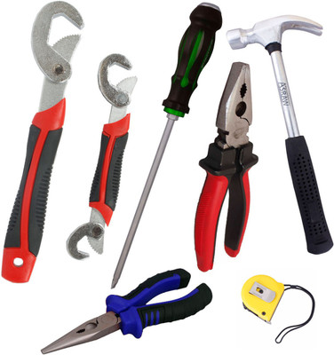 

Asraw Hand Tool Kit(7 Tools), Multicolor