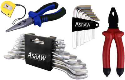

Asraw Hand Tool Kit(13 Tools), Multicolor