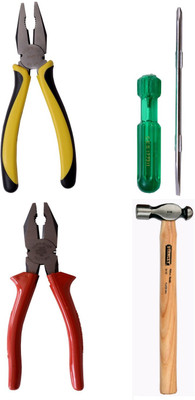 Stanley Hand Tool Kit(4 Tools), Yellow
