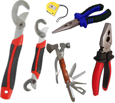 

Asraw Hand Tool Kit(6 Tools), Multicolor
