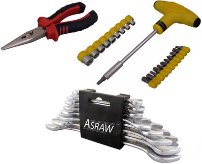 

Asraw Hand Tool Kit(11 Tools), Multicolor