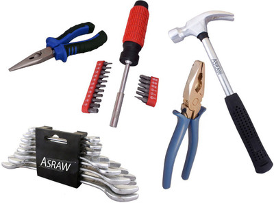 

Asraw Hand Tool Kit(13 Tools), Multicolor