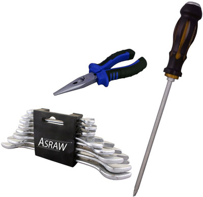 

Asraw Hand Tool Kit(11 Tools), Multicolor