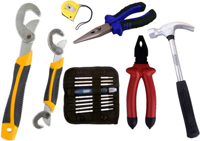 

Asraw Hand Tool Kit(7 Tools), Multicolor