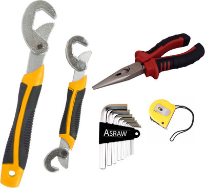 

Asraw Hand Tool Kit(5 Tools), Multicolor