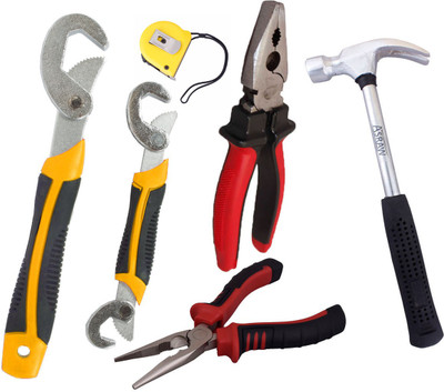 

Asraw Hand Tool Kit(6 Tools), Multicolor