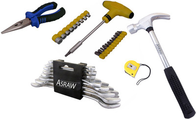 

Asraw Hand Tool Kit(13 Tools), Multicolor