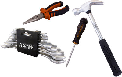 

Asraw Hand Tool Kit(12 Tools), Multicolor