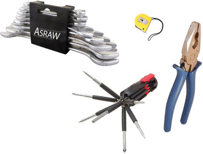 

Asraw Hand Tool Kit(12 Tools), Multicolor