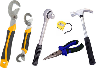

Asraw Hand Tool Kit(6 Tools), Multicolor