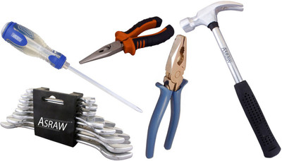 

Asraw Hand Tool Kit(13 Tools), Multicolor