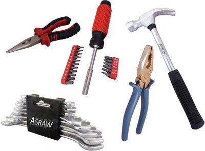 

Asraw Hand Tool Kit(13 Tools), Multicolor