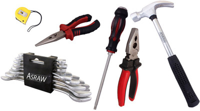 

Asraw Hand Tool Kit(14 Tools), Multicolor