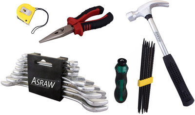 

Asraw Hand Tool Kit(13 Tools), Multicolor