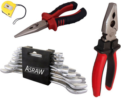 

Asraw Hand Tool Kit(12 Tools), Multicolor